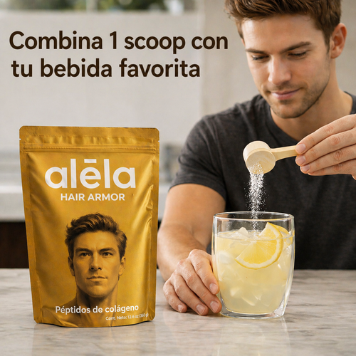 Hair Armor – Colágeno para Cabello de Hombre | Fortalecimiento y Volumen