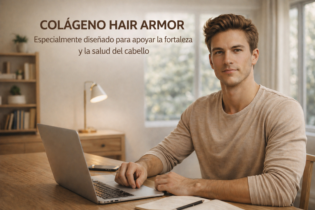 Hair Armor – Colágeno para Cabello de Hombre | Fortalecimiento y Volumen