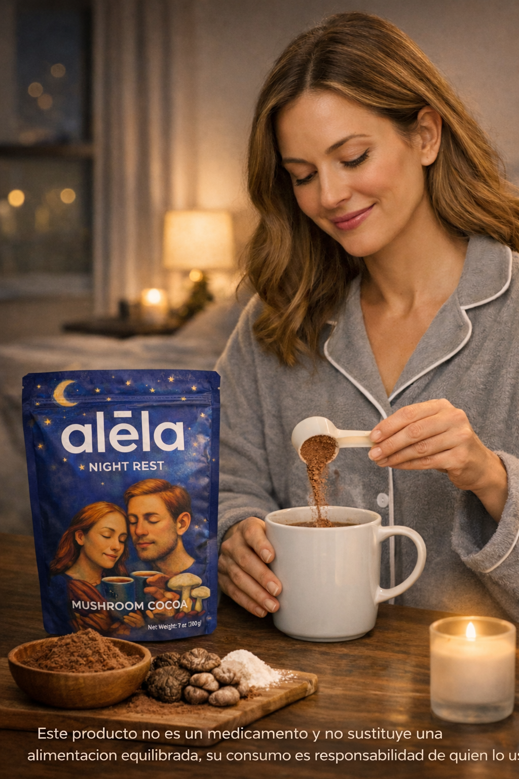 Night Rest – Cocoa de Hongos con Colágeno | Relajación y Descanso